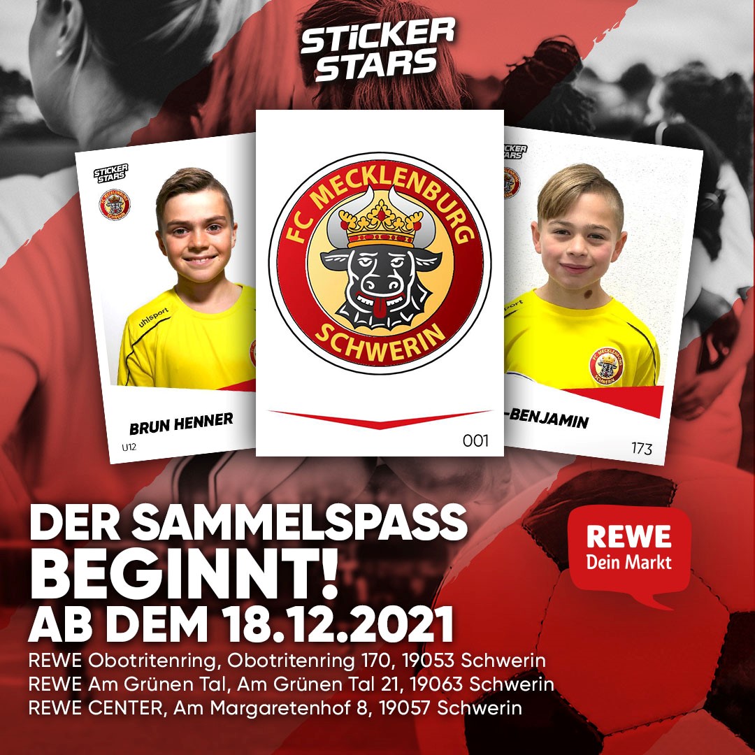 Stickerstars-Album für den FC Mecklenburg Schwerin
